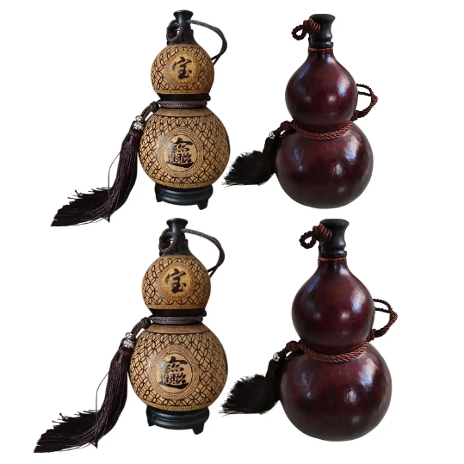 

Gourd Bottle Multifunction Container Photography Props Birthday Gift Chinese Gourd for Office Indoor Desk Outdoor Kitchen