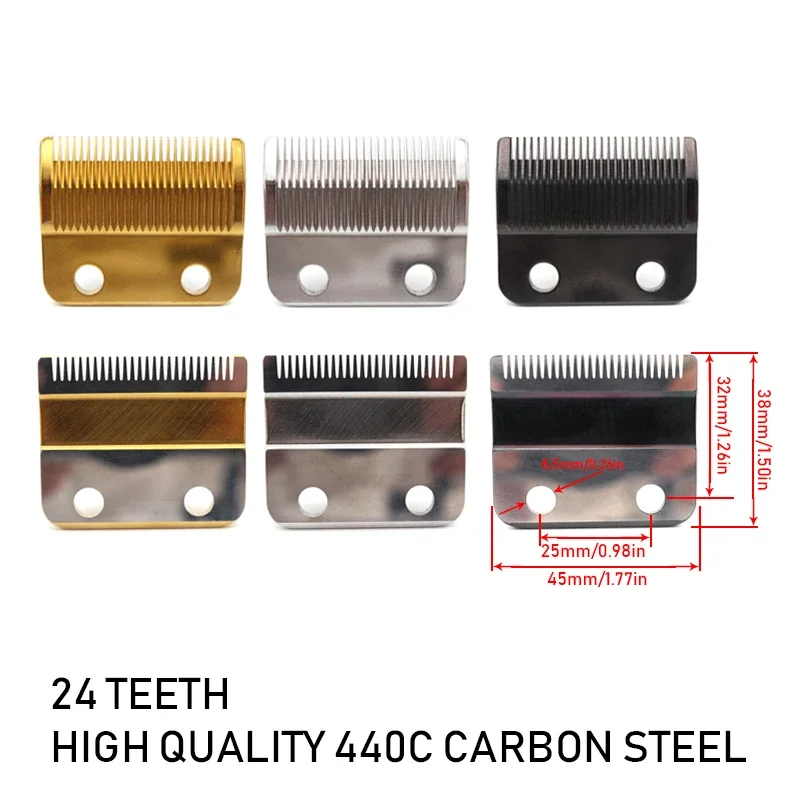 Lâmina de substituição para aparador de cabelo profissional, lâminas de 2 furos com lâmina cerâmica, wahl 8148