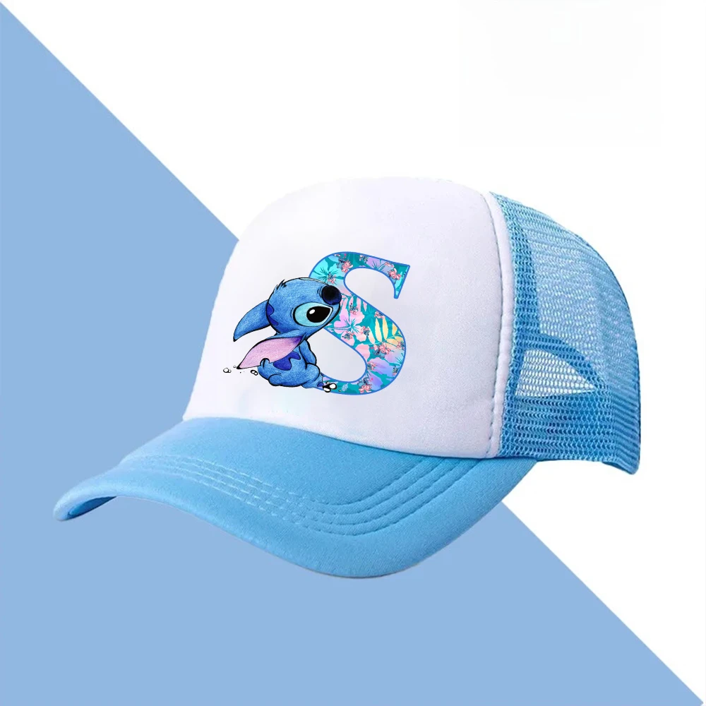 

Stitch Kid Letter Baseball Cap For Boys Girl Adjustable Protection Unisex Casual Hip-Hop Mesh Sun Classic Cotton Peaked Hat