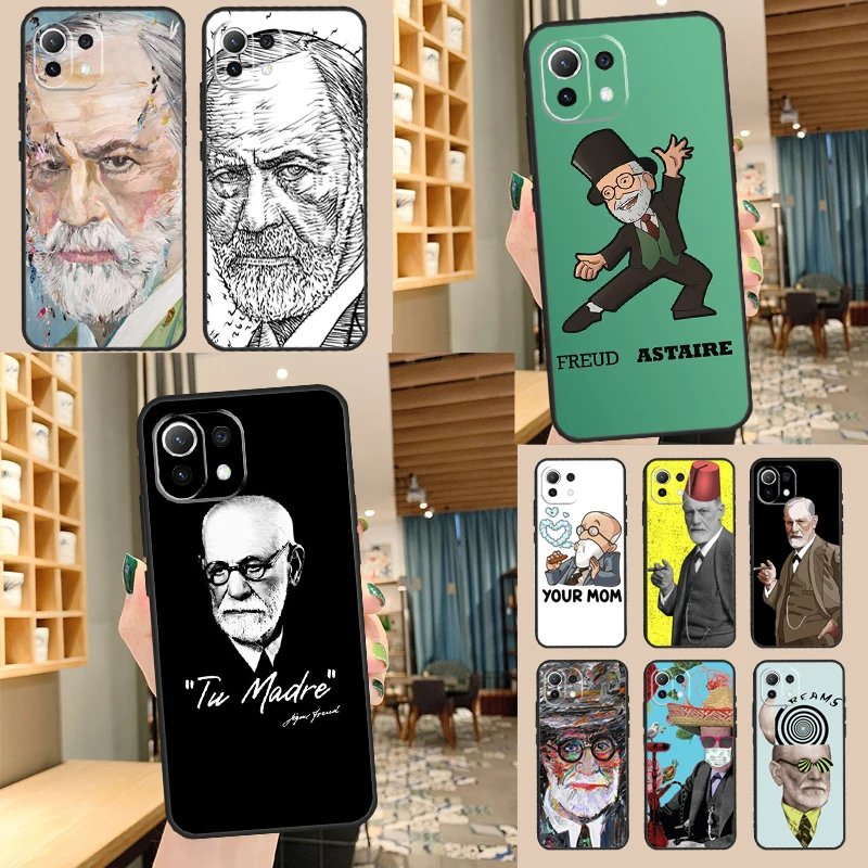 Sigmund Freud founder of psychoanalysis Case For POCO F5 X3 X5 Pro F3 F4 GT M5s C40 Cover For Xiaomi 13 12 Lite 11T 12T Pro 12X