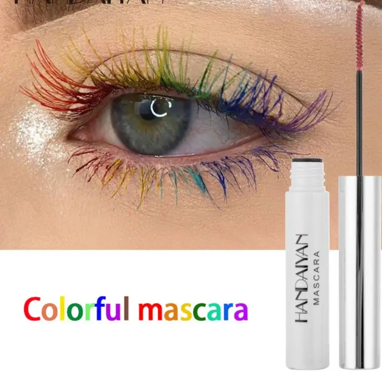 Party Cosmetic Decoration Colored Mascara Waterproof Charming Long Lasting Colrful Eyelashes Eye Makeup Kit Perfect Gift 12pcs