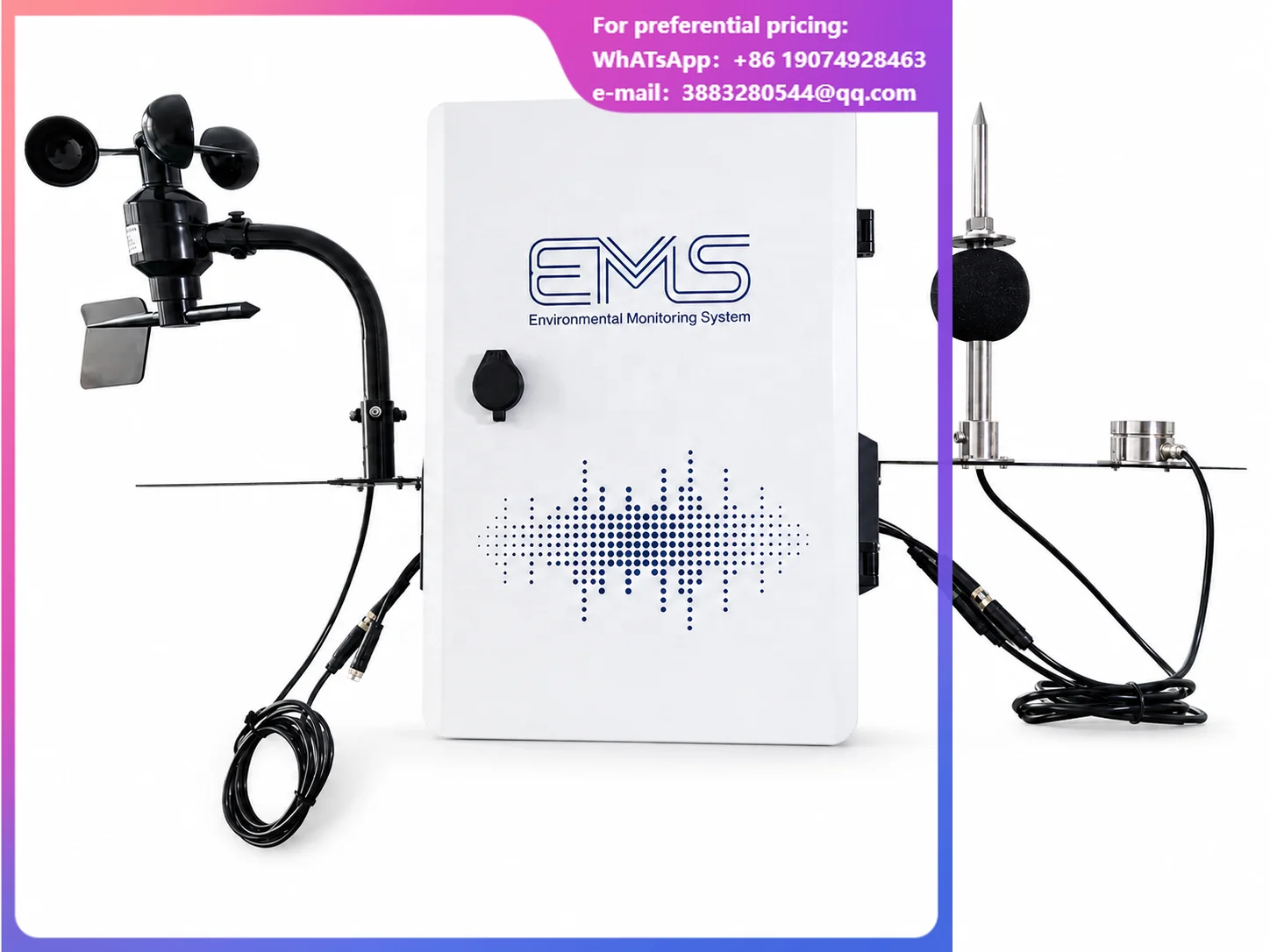 IoT Weather Station Environmental Sensor Wind Speed Direction Rainfall UV RS485 WiFi LoRaWAN Agriculture