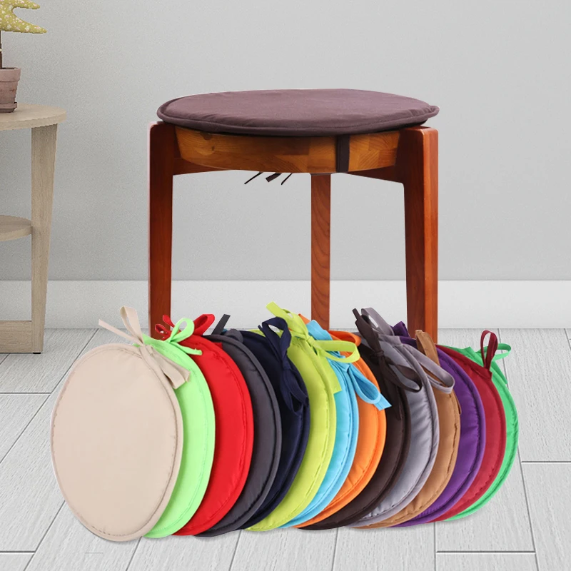 Round Chair Cushion Candy Color Seat Cushions With Drawstring Home Decor Pillow Throw Pillows Office Chair Cushion 30cm 38cm