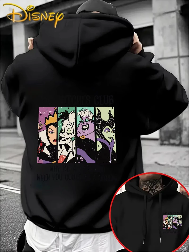 

Disney Villain Pattern Men's Hoodie Autumn Winter Casual Unisex Pullover Sweatshirt Tracksuit Clothing Hoody OversizedStreetwear