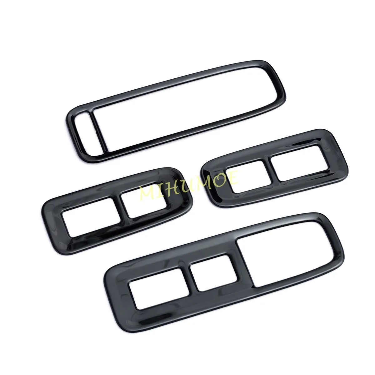 Glossy Black Interior Door Window Switch Cover Trims For Lexus RX 350 350h 500h 2023 2024