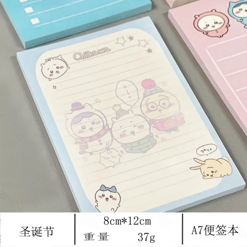 4PCS/set Chiikawa A7 Tearable Note Pad Non Adhesive Memo Book Portable Stationery Students Writing Small Notebook Study Office view 5