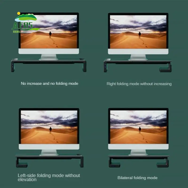 

AED5-монитор увеличивает повышенное USB-расширение и складное настольное хранилище для компьютера, настольный увеличенный базовый кронштейн, прочный