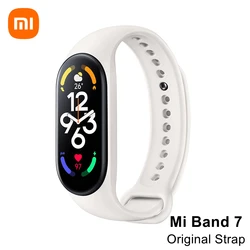 Original Xiaomi Mi Band 7 Wrist Strap Pink Ivory Olive Blue Black Orange Color Smart Accessories for Xiaomi Mi Smart Band 7 NFC