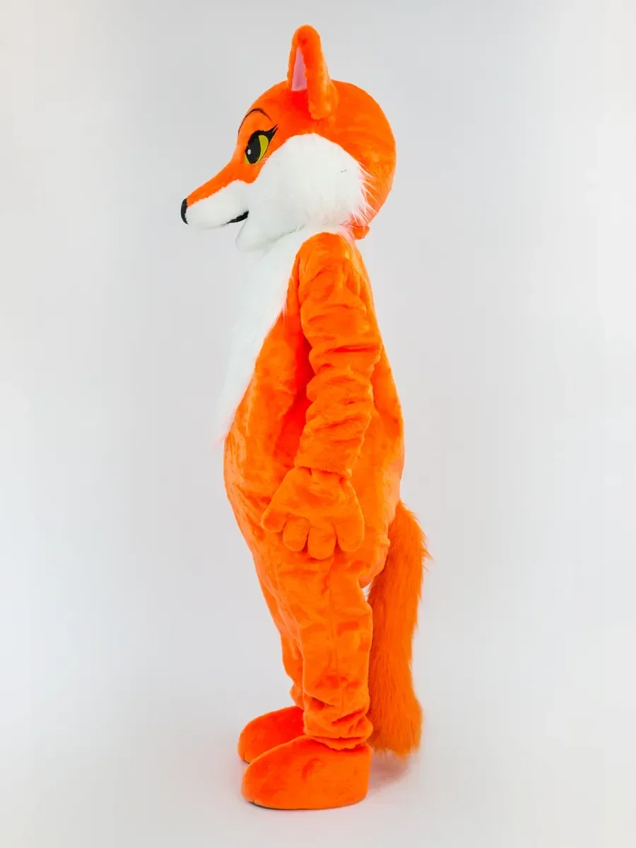 البرتقال شقيقة الثعلب زي التميمة مثير الحيوان تأثيري البدلة لجميع القديسين عيد الميلاد حفلات تنكرية المشي الدعائم الملحقات #5