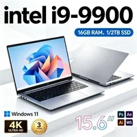 【Brand+】HOT 15.6" Ultra Slim Laptop Intel Core i9 9900 32GB RAM 1TB/2TB SSD 1080P HD Screen Gaming Office Notebook