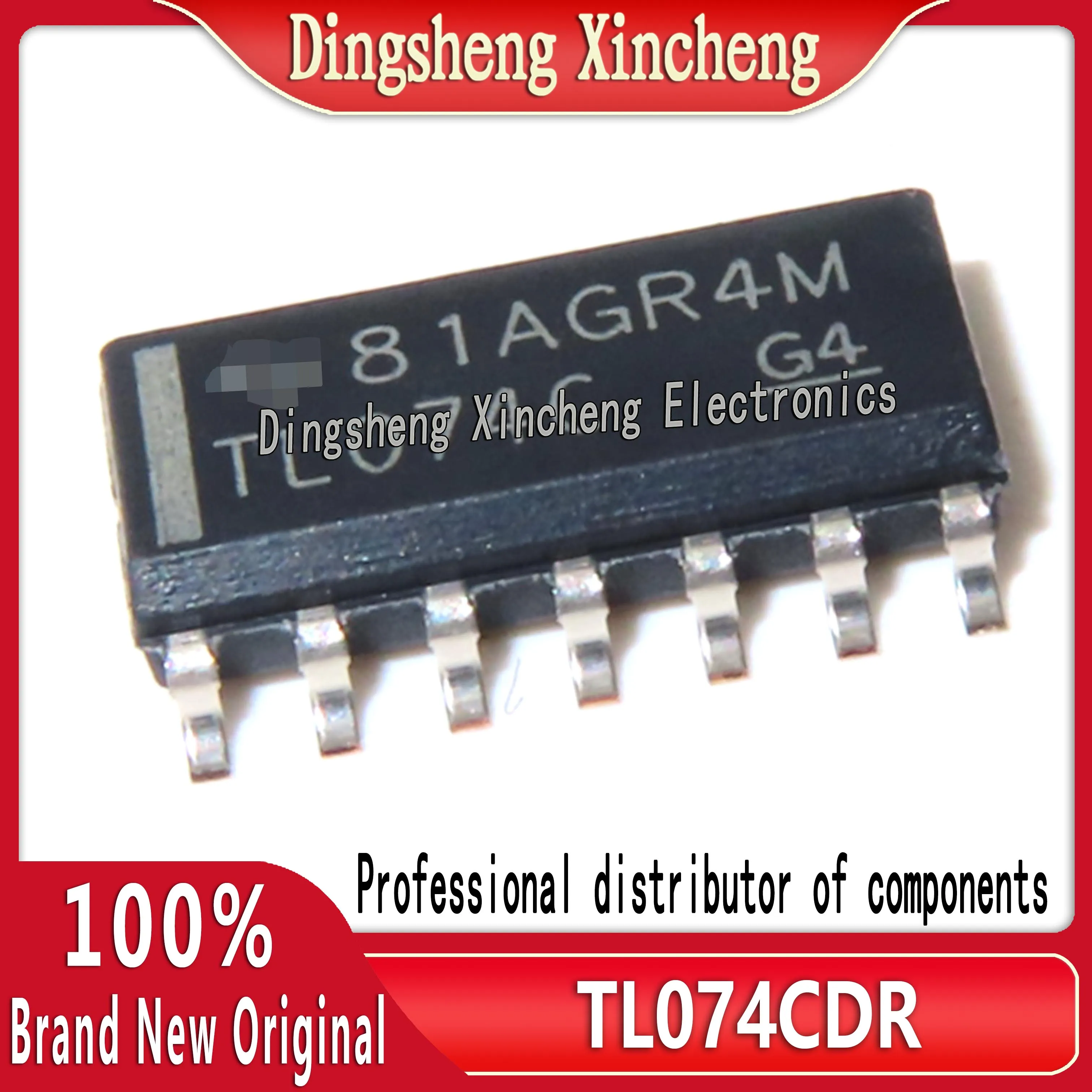 New original genuine chip TL074CDR SOP-14 single channel operational amplifier IC chip configuration order