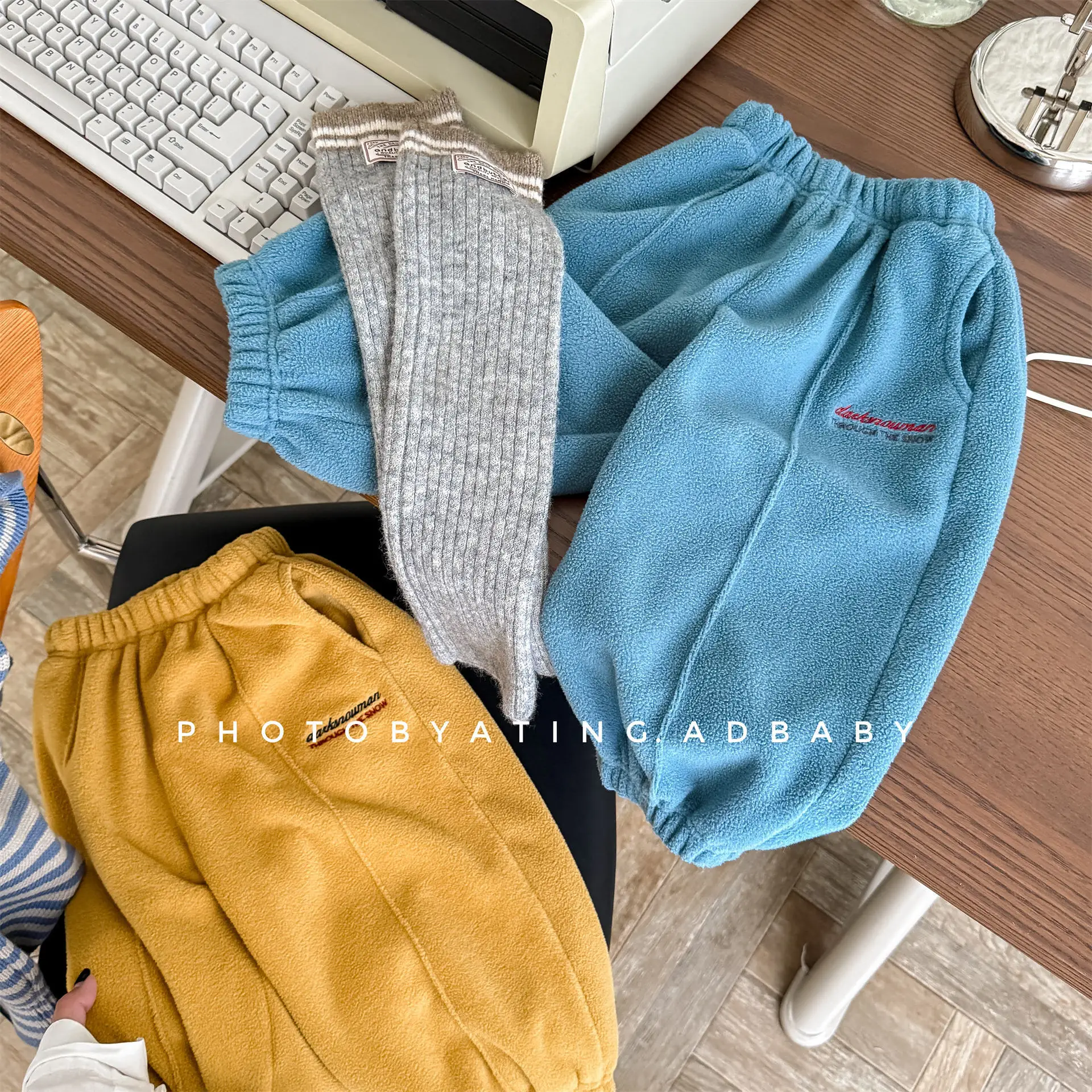2025 Winter New Children Fleece Trouser Girls Sweat Pants Loose Boys Casual Pants Plus Velvet Thick Baby Warm Pants Kids Clothes