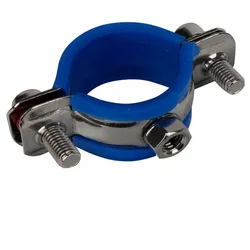 Cintre de tuyau en acier inoxydable avec boîtier bleu, collier de serrage rapide, clip Suppoert, Homebrew, M8x1.25 mm, raccord femelle, tube OD 19-108mm, 304