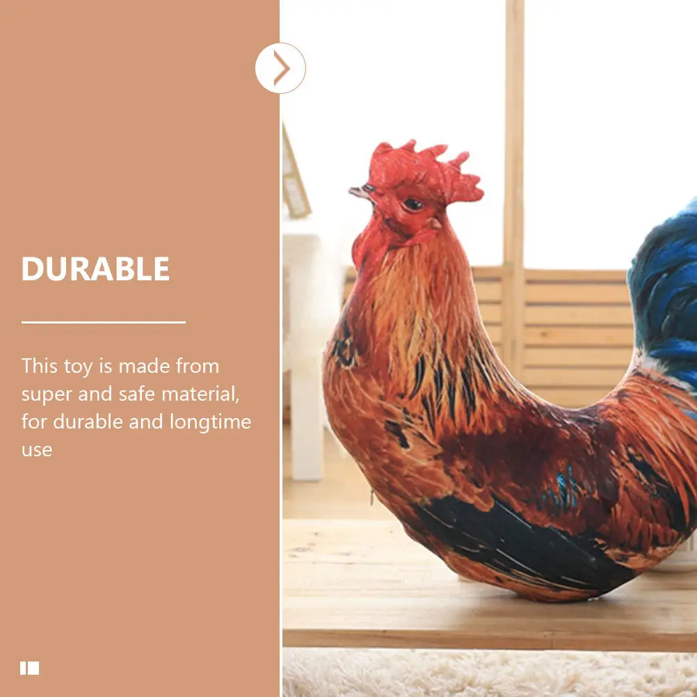 

Stuffed Animal Rooster Cushion Animals Decor Cute