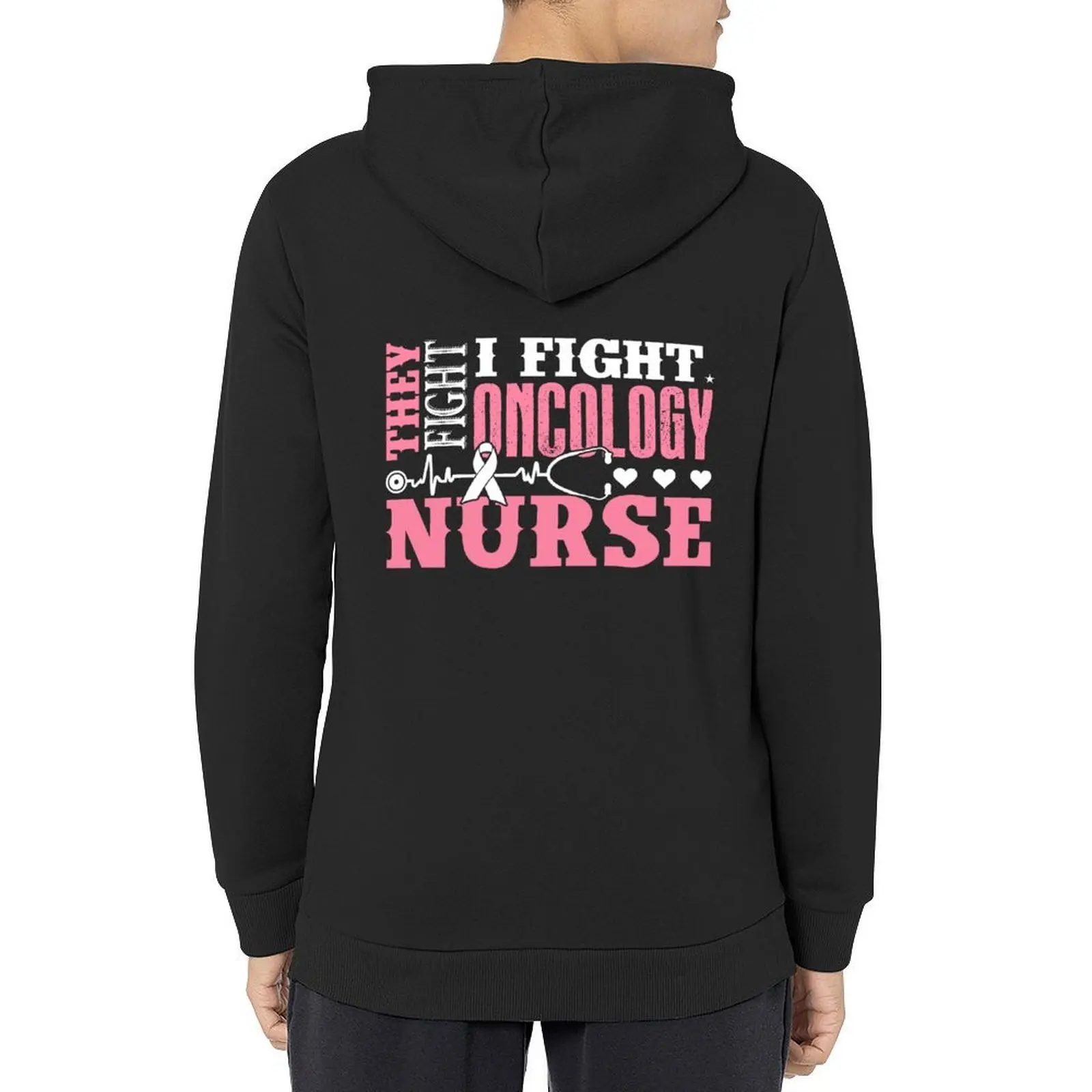 

Oncology Nurse - I Fight Oncology Nurse Hoodie men's clothing autumn men clothes korean clothes hoodie oversize