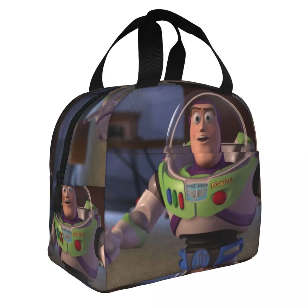 Portable Fashion Lunch Food Box Buzz Lightyear Multifunction Disney Toy Story Buzz Lightyear Hiking Food Pouch College Student