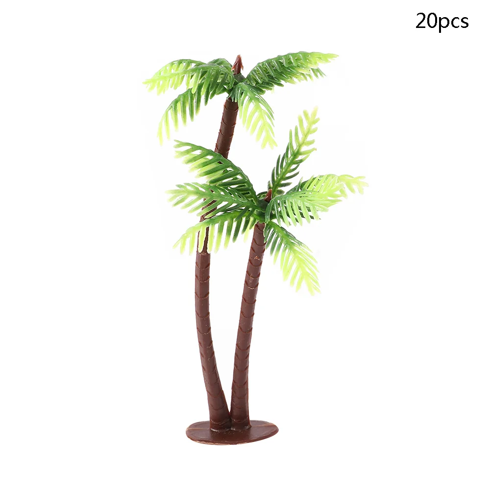 

Mini Plastic Decoration Fake Craft Leaf Miniature Coconut Palm Tree Micro Landscape Artificial Plants