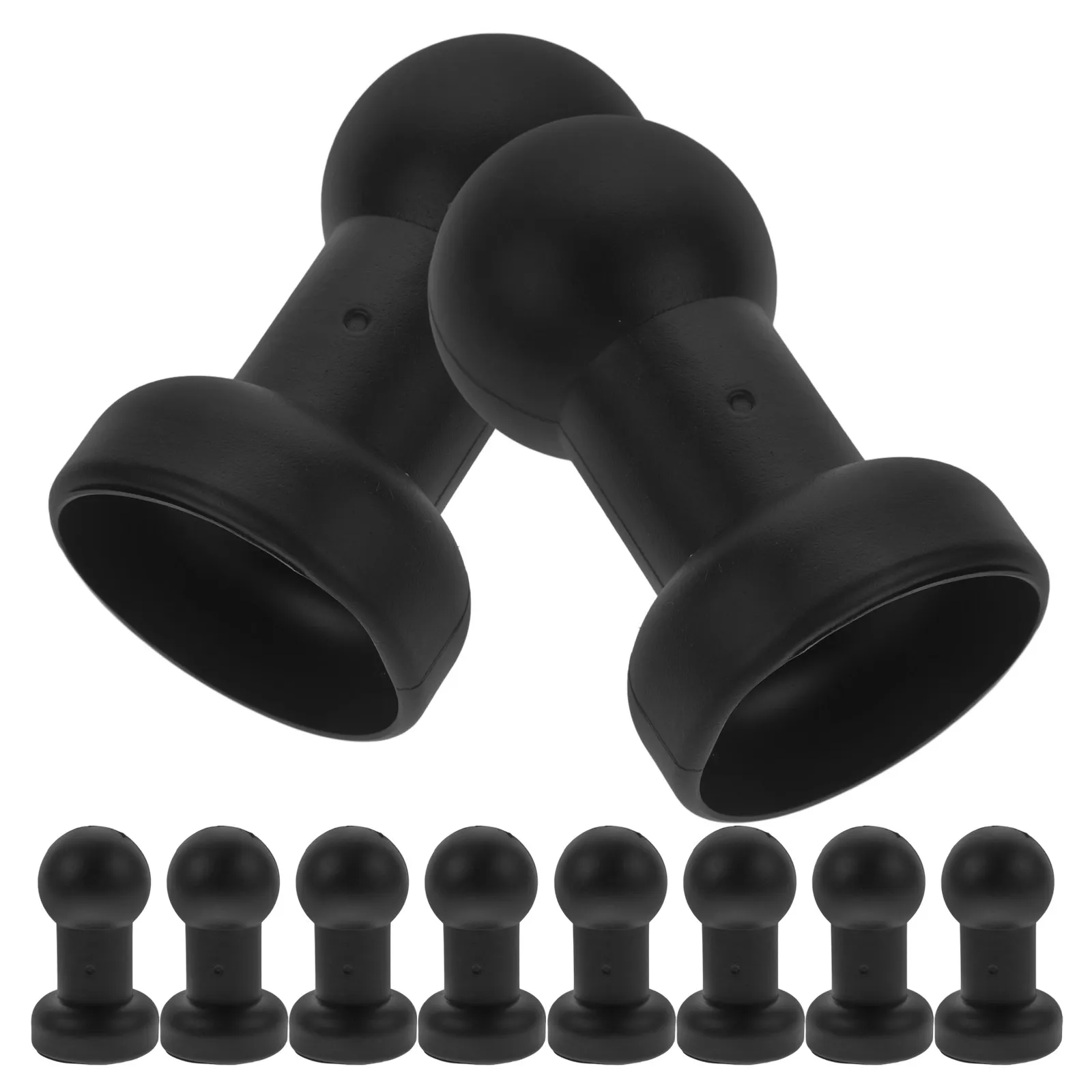 10pcs Heavy-Duty Plastic Trampoline Pole Caps – Protective Rod Covers for Trampoline Accessories