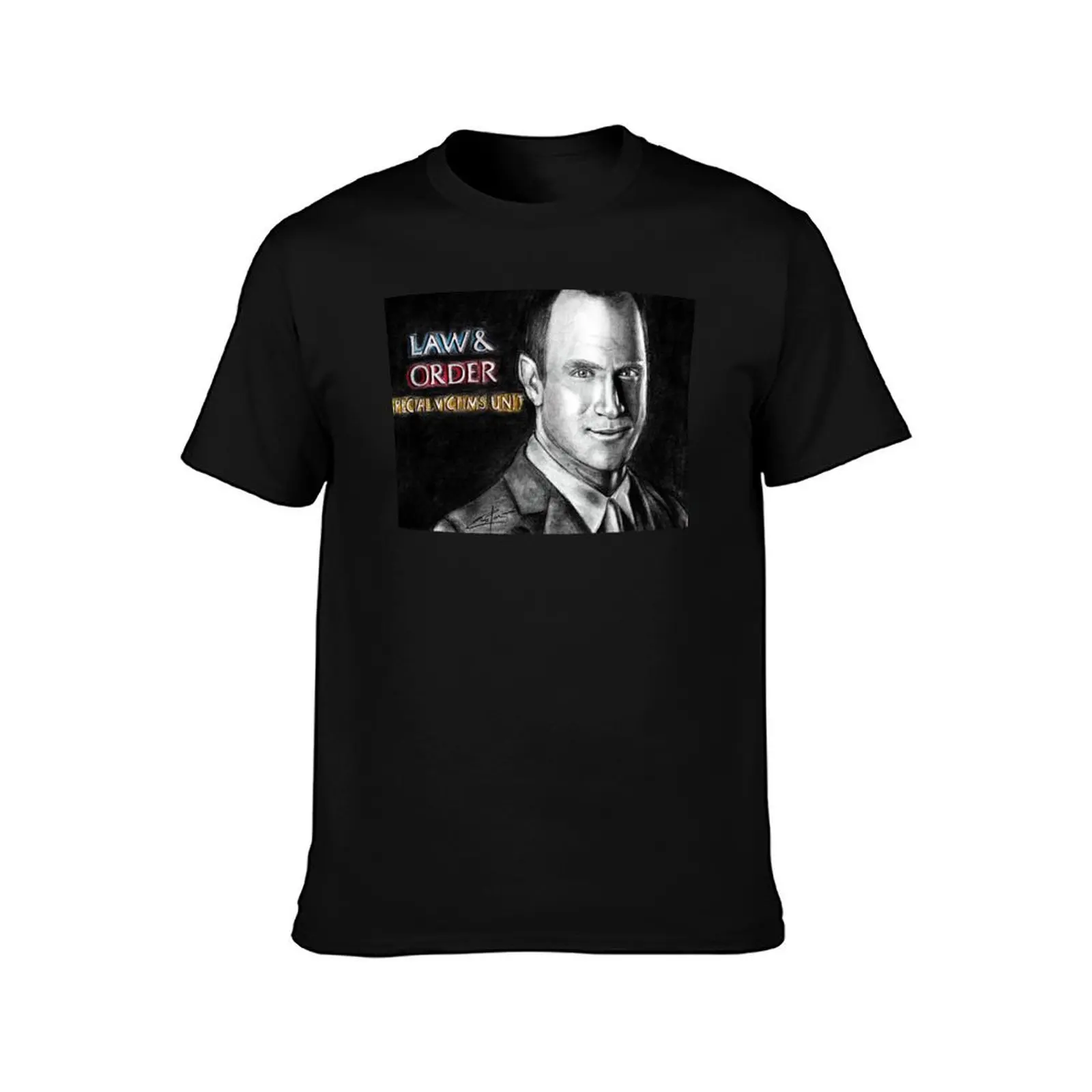Elliot Stabler T-Shirt Summer Casual Cotton Tee Oversized Streetwear Tops Vintage Graphic Print Loose Fit Short Sleeve