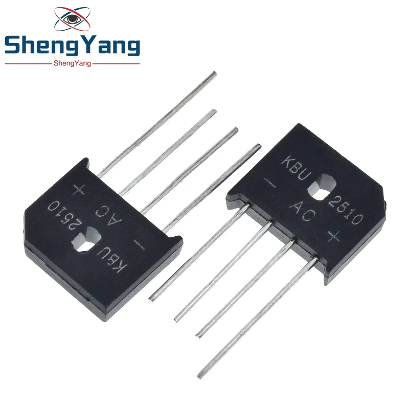 TZT 5PCS 25A 1000V diode bridge rectifier KBU2510