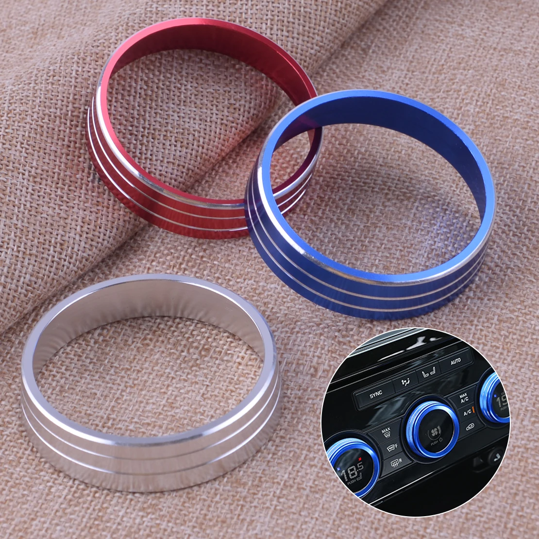 A/C Heater Climate Control Switch Panel Buttons Knobs Cover Trim Ring Fit For Mitsubishi Lancer Outlander