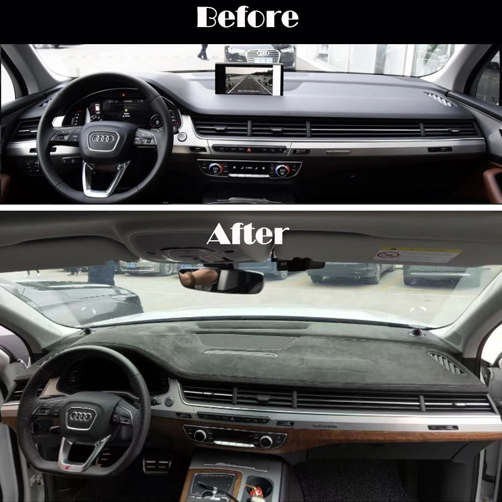 

Накладки на приборную панель из алькантары для Audi Q7 2016-2020: Аксессуары для автомобиля