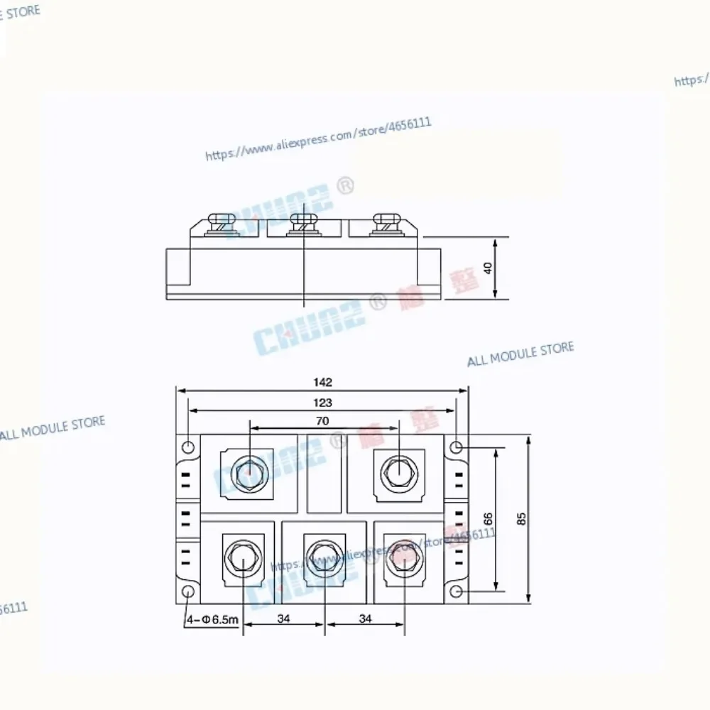 MDS500A 1600V  NEW AND ORIGINAL Three-phase rectifier module MDS 500A 1600V  MDS500A-16