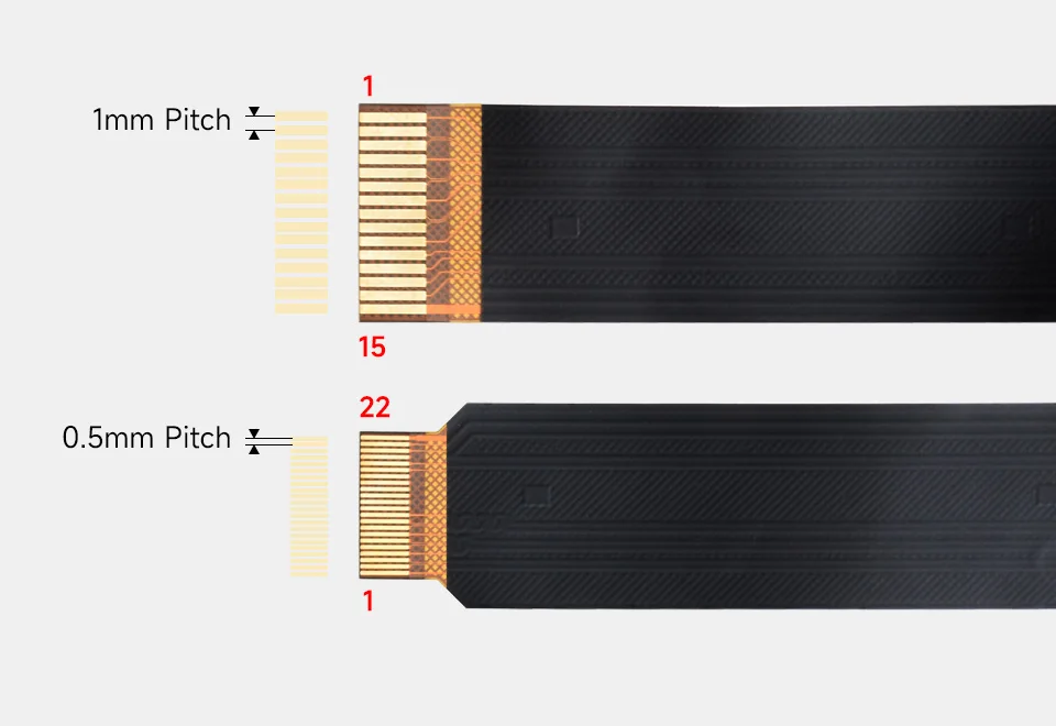 Raspberry Pi5 CSI Cable  FFC 15Pin to 22Pin Flexible Flat FPC for RPi5 / CM4 / CM3 with EMI Shielding, 200/300/500mm