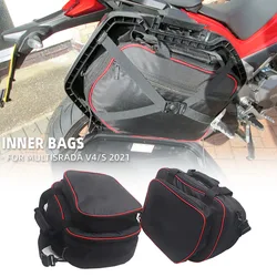 Sacos internos de plástico para motocicletas, Ducati Multistrada V4 S 2021, capas, acessórios para motocicletas