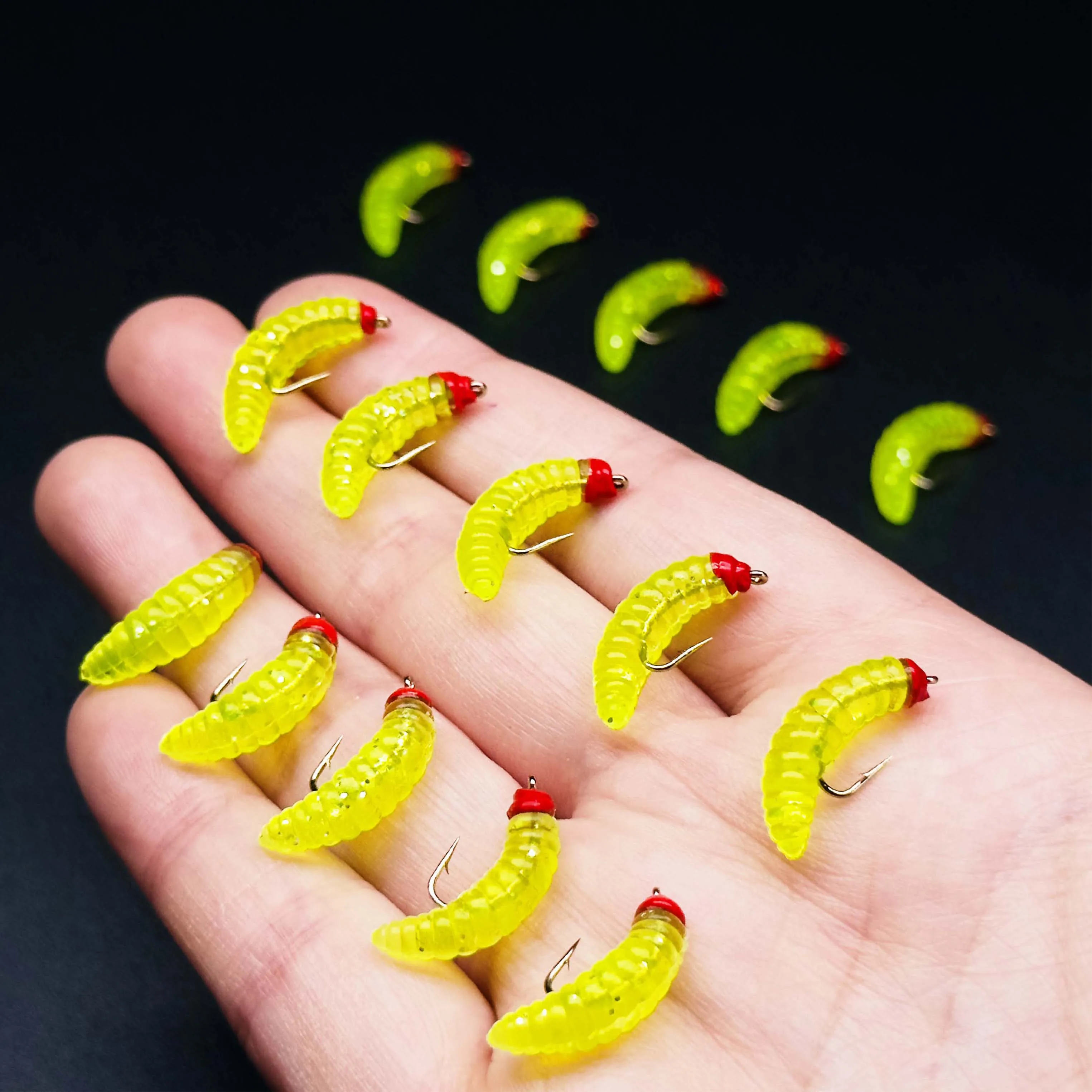 Mosca biónica gusano suave como señuelo para trucha y perca - imagen 4