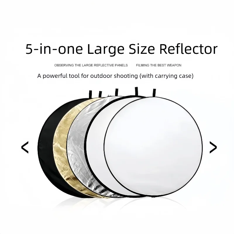 80cm 5-in-1 Light Reflector with Carry Bag Photography Light Blocking Photography Tent Circular Reflector Translucent Panel