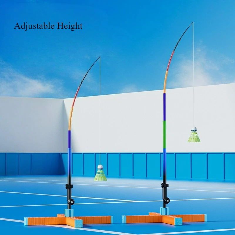 Single‑Player Badminton Self‑Rebound Trainer, Adult & Kids Outdoor Solo Hitting Practice Self‑Feeding Training Aid