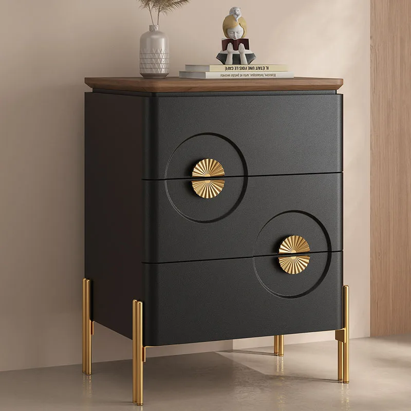 Glamour Unique Bedside Table Vintage Premium Aesthetic Elegant Nightstand Delicacy Tiny Cute Nachttische Home Furniture