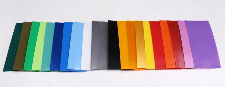 18650 Battery Wrap 29.5mm x 72mm PVC Heat Shrink Tube Battery Film Tape Precut Cover Sleeve Protector Multiple Color