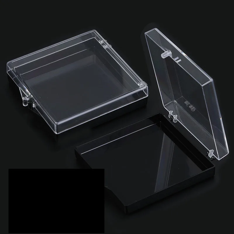 Transparent Nail Wear Storage Box Acrylic Nail Manicure Organizer Case Cover  Packaging Box Container Practical Nails Empty Box