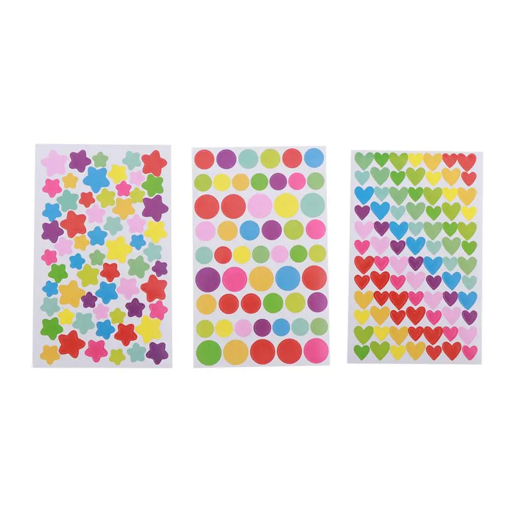Star Stickers Labels Glitter Self Adhesive Scrapbook Stickers for Kids Craft Teacher Reward Card Making