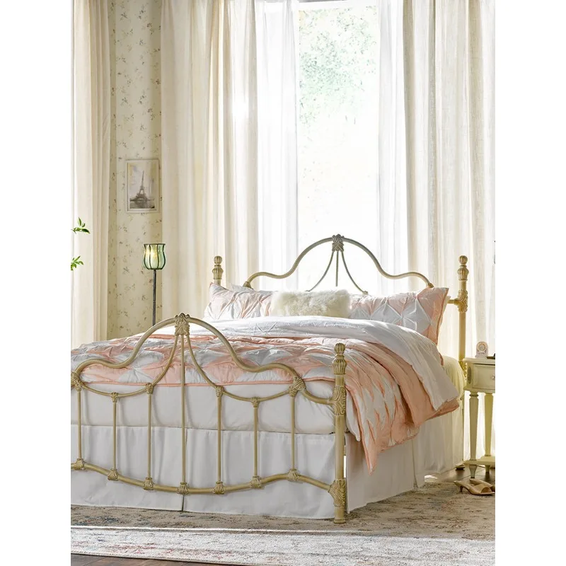 

Ретро-кровать из кованого железа в старинном французском стиле, двуспальная, в американском, европейском, скандинавском, средневековом, простом и современном стилях, с элементами легкой роскоши.