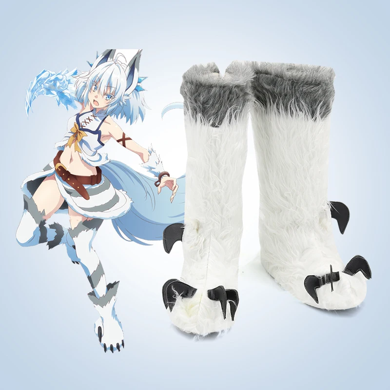 Anime Redo of Healer Setsuna Scarpe Cosplay Stivali Stivali di ruolo per feste di carnevale di Halloween