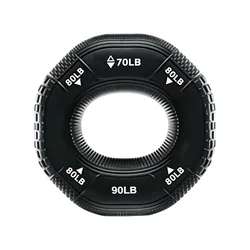 20-90lbs Adjustable Silicone Hand Grip Ring, Strength Trainer for Hand, Wrist, Arm & Forearm Muscle Training