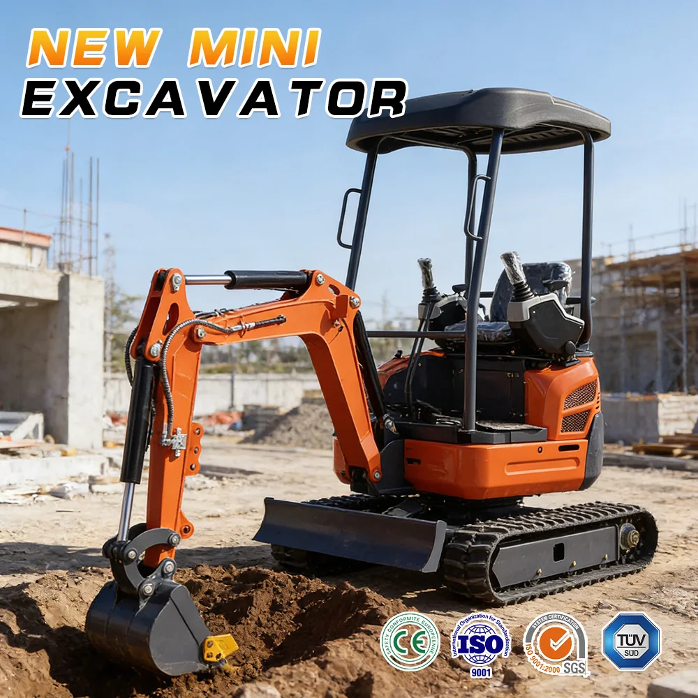 

2.5 Ton Mini Excavator CE EPA Kubota Engine Compact Crawler Digger With Attachments For Farm & Agriculture Free Shipping