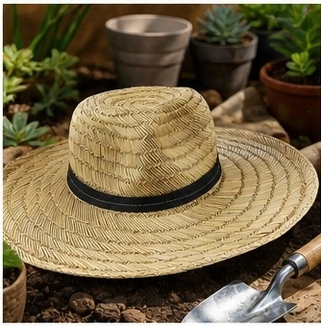 2Pcs Wide Brim Straw Sun Hat Lightweight Breathable Large Straw Hat for Men Outdoor Beach Gardening Farmer Cosplay Uv Protection