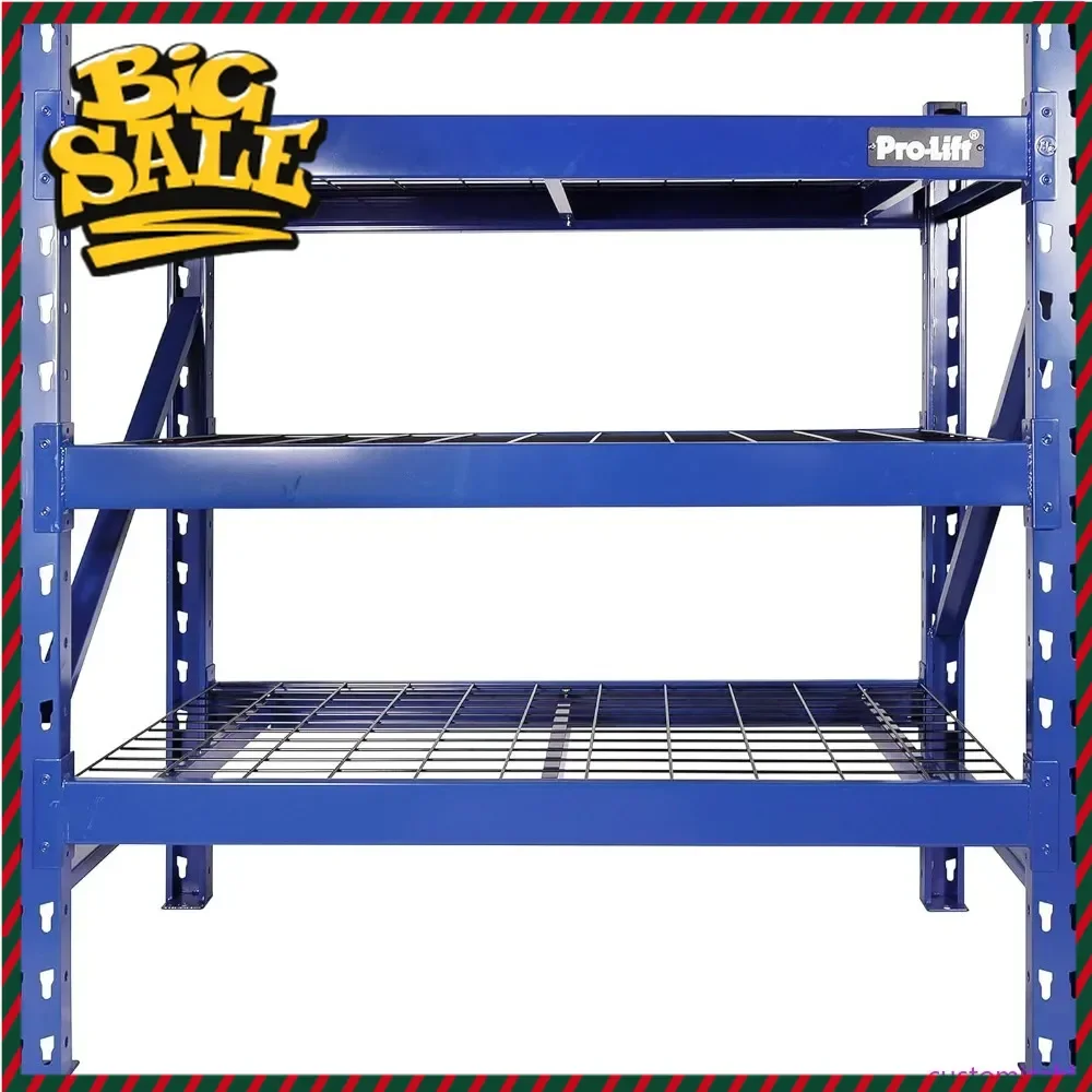

Hot salesSturdy 3-Tier Adjustable Metal Wire Shelving for Heavy-Duty Garage Storage with 3000 lbs Capacity