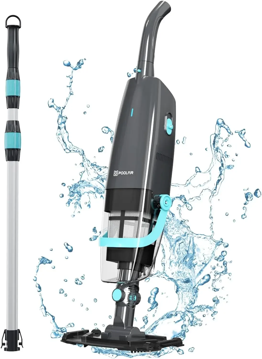 

Handheld Pool Vacuum, Rechargeable Pool Cleaner with Powerful Suction for Above Ground Pools, Perfect for Cleaning Leaves