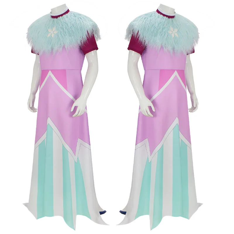 أزياء هازبين Helluva Andrealphus Boss الجديدة لعام 2025 أزياء تنكرية أنيمي أزياء ملكة الجليد ملابس الفندق مجموعة كاملة لحفلات الهالوين