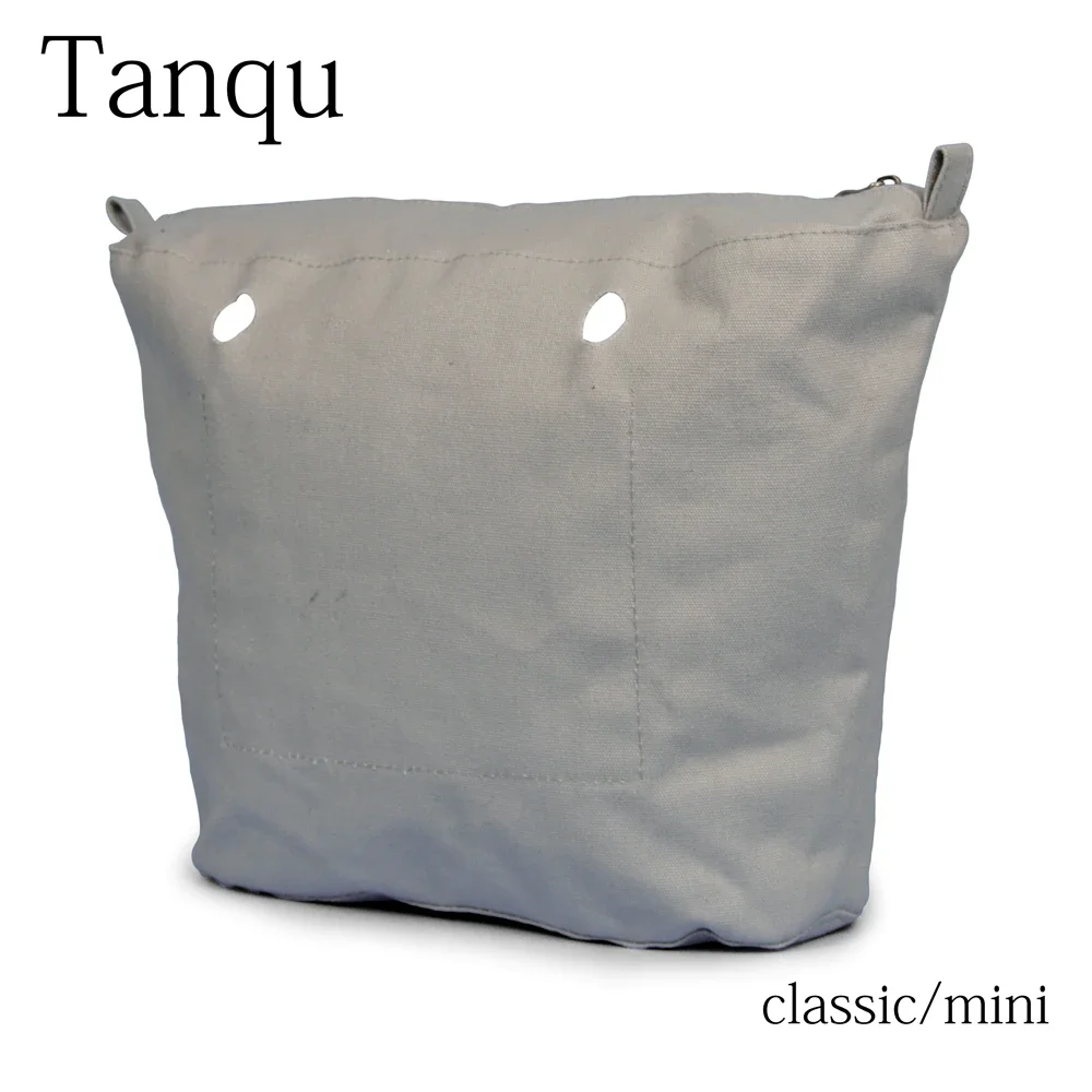 TANQU organizador de bolsa interior impermeable, inserto de bolsillo con cremallera para Mini Obag clásico, Material de lona para bolsa O, nuevo