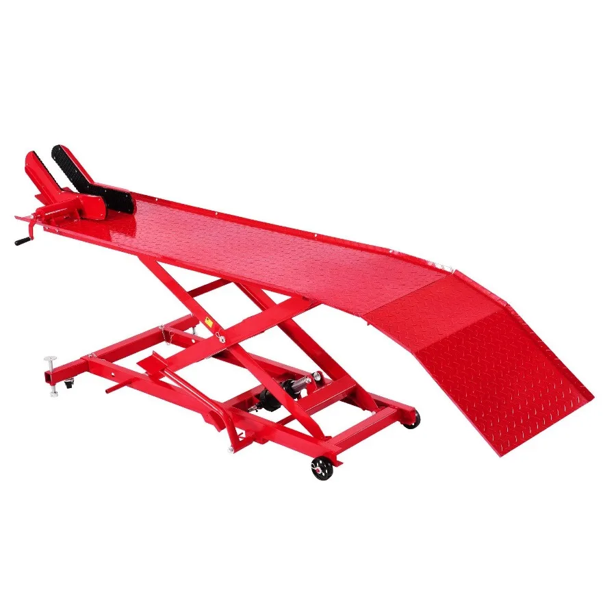 

Motorcycle Lift Table 1000lbs Weight Capacity 360 Flexible Moving Motorcycle Jack Stand 8.6-31 in Height Range Heavy Duty Bike