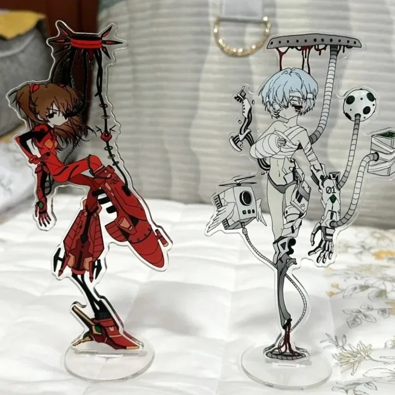 

New EVA Acrylic Stand Figure Asuka Langley Soryu Ayanami Rei Anime Peripheral Cute Cartoon Bedroom Desktop Originality Ornam