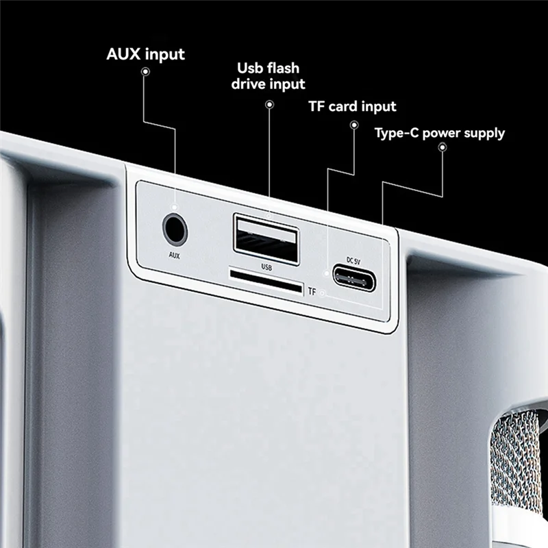 

KD-203 Karaoke Set Karaoke Speaker Wireless Bluetooth Dual Microphone Speaker Microphone Machine