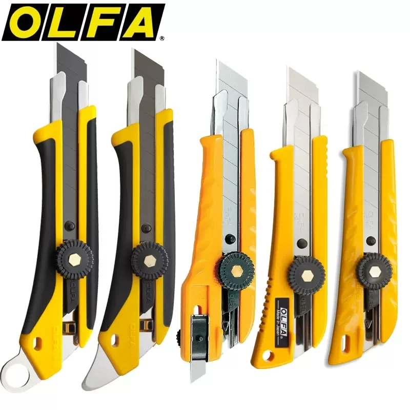 Olfa cutte X Series Art Knife - Ultra Heavy Duty L-1/L-2/L-3/L-5/L-6/L-7 18mm Knob Lock Cutting Tool for DIY Projects and Crafts