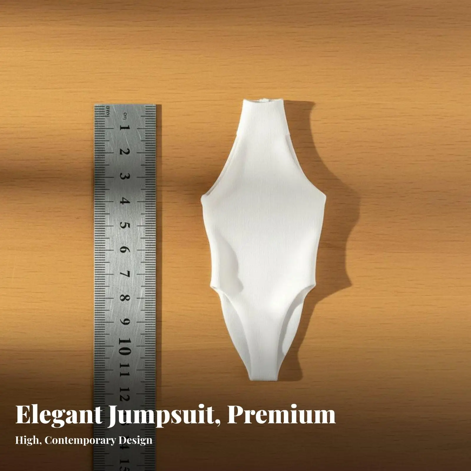 High Neck Doll Leotard Non-Staining 1/6 Scale Doll Bodysuit Design Halter Neck Single Piece Swimsuit for Hobbyists, Collection